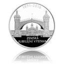 Stříbrná mince Zemská jubilejní výstava v Praze - Proof 