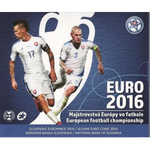 Sada oběžných mincí Slovenské republiky 2016 - EURO 2016