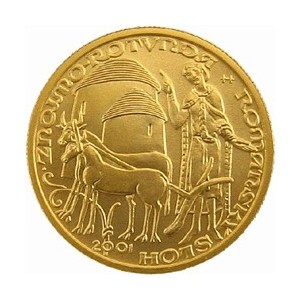 Zlatá mince Románský sloh - rotunda ve Znojmě, Proof