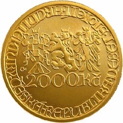 Zlatá mince Pozdní gotika - kašna v Kutné Hoře, Proof