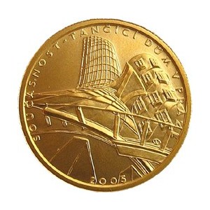 Zlatá mince Současnost - Tančící dům v Praze, Proof