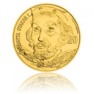 2016 - Zlatá medaile ve váze 40ti dukátu s motivem 20 Kč bankovky - Přemysl Otakar I.