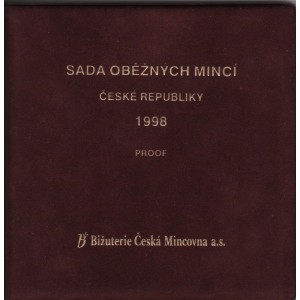 Sada oběžných mincí České republiky 1998 - Proof