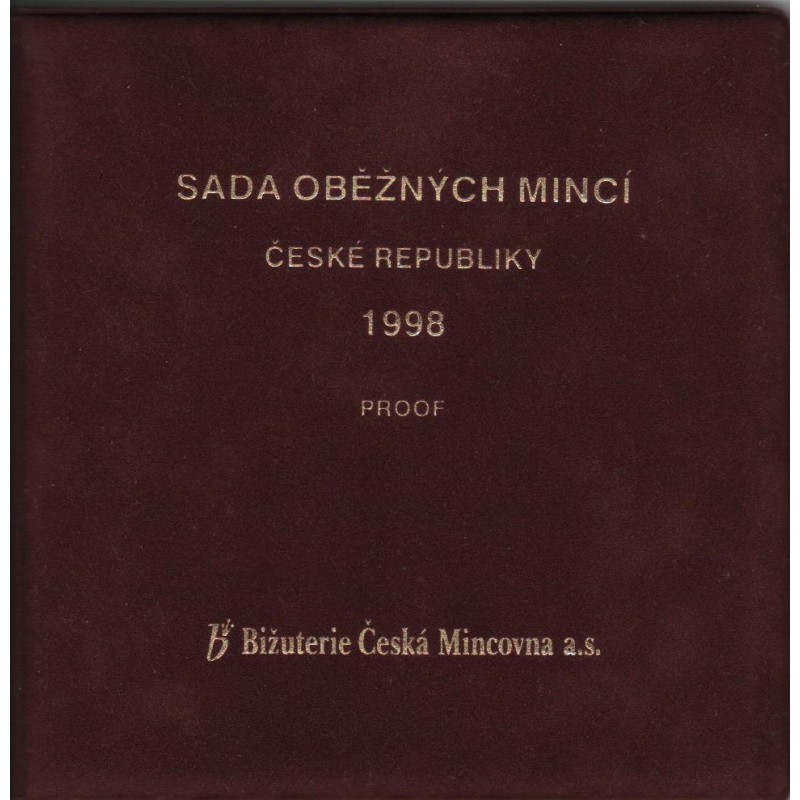 Sada oběžných mincí České republiky 1998 - Proof