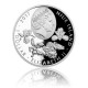 2017 - Stříbrná mince 1 NZD Lilie cibulkonosá - kolorováno 