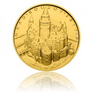 Hrad Bouzov - zlatá mince z cyklu Hrady České republiky - běžná kvalita - Standard