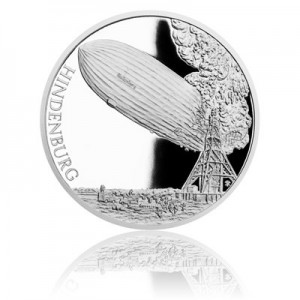 2017 - Stříbrná mince 1 NZD Vzducholoď Hindenburg