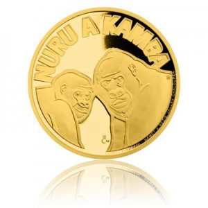 2015 - Zlatá mince 5 NZD Gorilí povídání - Proof 