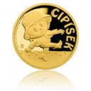 2017 - Zlatá mince 5 NZD Cipísek