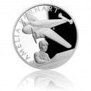 2017 - Stříbrná mince 1 NZD Amelia Earhartová