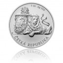 2017 - Stříbrná mince 1 NZD Český lev - 1 Oz