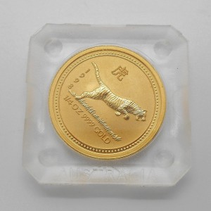 Zlatá investiční mince Year of the Tiger, Rok tygra 1/4 Oz - rok 1998