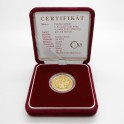 2003 - Zlatá medaile 10. výročí české měny a založení České mincovny, Au 1/4 Oz