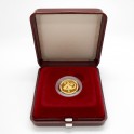 2001 - Zlatá medaile s motivem české měny "20 haléř" Proof