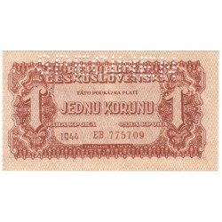 Korunová poukázka 1944 - EB 775709 - "SPECIMEN"