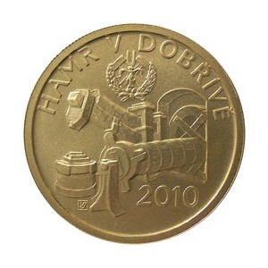 Zlatá mince Kulturní památka hamr v Dobřívě - Proof - ZMĚNA!!! - emise 5. května 2010 