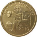 2010 - Zlatá mince Kulturní památka hamr v Dobřívě, standard - b.k. 