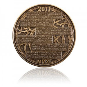 Mosazná medaile Kalendář roku 2011