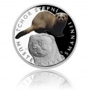 2017 - Stříbrná mince 1 NZD Tchoř stepní - kolorováno 