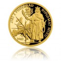 2018 - Zlatá mince 5 NZD Doba Jiřího z Poděbrad - Diplomat míru - Proof 