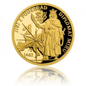 2018 - Zlatá mince 5 NZD Doba Jiřího z Poděbrad - Diplomat - Proof 