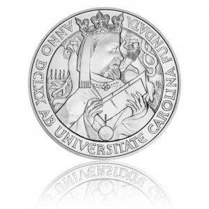 Stříbrná mince 80 NZD Karlova universita 1 kg - Standard