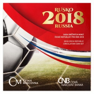 Sada oběžných mincí České republiky 2018 - MS ve fotbale Rusko