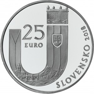 Stříbrná pamětní mince 25. výročí vzniku Slovenské republiky 2018, Proof