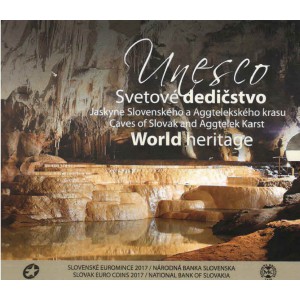 Sada oběžných mincí Slovenské republiky 2017 - UNESCO Jeskyně Slovenského a Aggtelekského krasu
