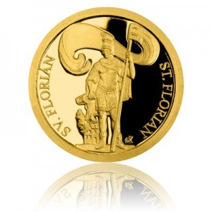 2018 - Zlatá mince 5 NZD Patroni - Svatý Florián - Proof 
