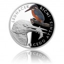 2017 - Stříbrná mince 1 NZD Lednáček říční - kolorováno 