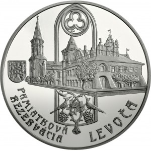 Stříbrná pamětní mince Levoča - 2017, Proof