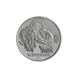 Stříbrná pamětní mince Zoborské listiny 2011, Proof