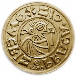1999 - "Zlatý denár" ve váze dukátu, Au 1/10 Oz