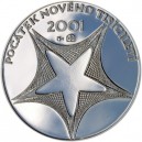 2001 - Platinová medaile Nové tisíciletí, Pt 1/4 Oz