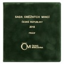 Sada oběžných mincí České republiky 2018 - Proof /semišový obal/