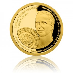 2018 - Zlatá mince 25 WST Petra Kvitová - Au 1/4 Oz