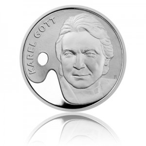 2019 - Stříbrná medaile Karel Gott - Malíř- Ag 1 Oz - číslováno