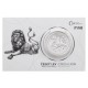 2019 - Stříbrná mince 5 NZD Český lev - 2 Oz - číslováno