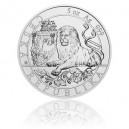 2019 - Stříbrná mince 10 NZD Český lev - 5 Oz