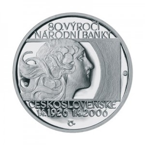 2006 - Stříbrná medaile 80. výročí Státní banky Československé