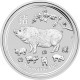 Stříbrná investiční mince Year of the Pig, Rok Prasete 2019 Standard - 1 Oz 