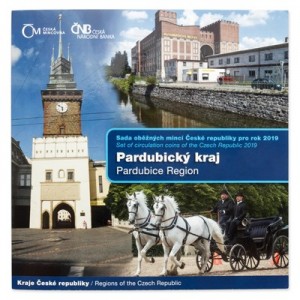 Sada oběžných mincí České republiky 2019 - Pardubický kraj