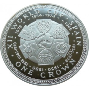 Stříbrná pamětní mince MS ve fotbale Španělsko Proof, rok 1982