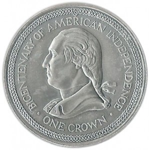Stříbrná pamětní mince 200 let nezávislosti USA, b.k., rok 1976