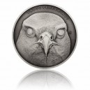 2019 - Stříbrná mince 1 NZD Zvířecí rekordmani - Sokol stěhovavý