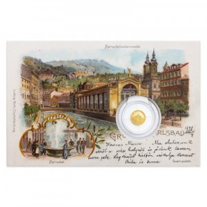 2019 - Zlatá mince 5 NZD Karlovy Vary - Proof 