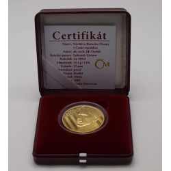 Zlatá medaile Návštěva Baracka Obamy v České republice - 1 Oz 