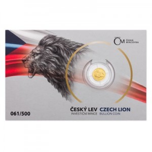 2019 - Zlatá mince 5 NZD Český lev - 1/25 Oz  - číslováno - Měna