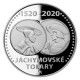 Stříbrná mince Jáchymovské tolary - Proof - emise leden 2020 - orientační cena